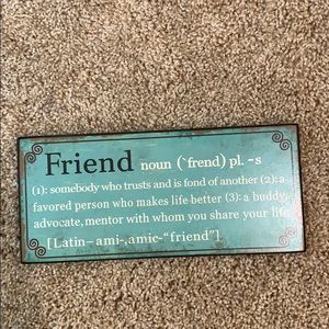Friend sign